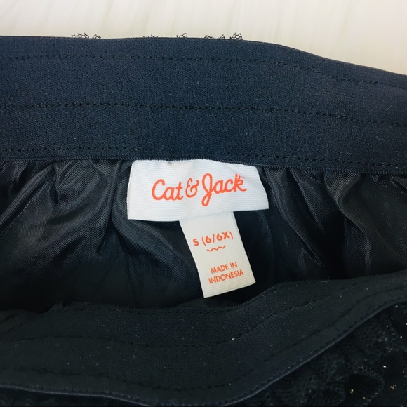 Cat & Jack 3 Skirt Lot Black Pink White Gold Sz Sm - Picture 4 of 13